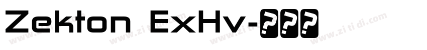 Zekton ExHv字体转换